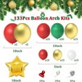 thumbnail image 6 of Christmas Balloons Garland Arch Kit Red White Green Balloons Candy Cane Foil Balloons Merry Christmas Birthday Party Decorations, 6 of 9