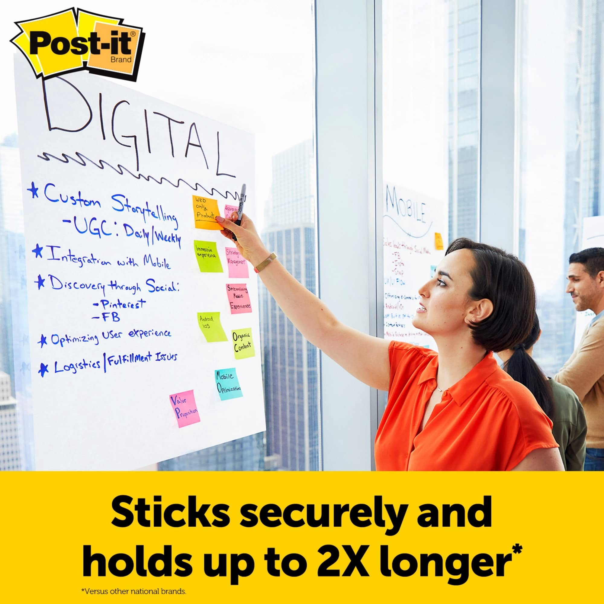 Post-it® Super Sticky Easel Pads, 25" x 30", 8 Pads, 30 Sheets/Pad, School Supplies for Classrooms, White, 559VAD8PK