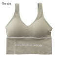 thumbnail image 1 of Jumpingount Top corto con tirantes deportivos para mujer, ropa interior deportiva para niña, sujetador con tirantes transpirables para Chinlon, lencería Ropa interior verde claro Jumpingount AP000410-06, 1 of 6
