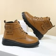 thumbnail image 6 of BOBOGOJP Toddler Kids Boys Autumn Fall Boots Water Resistant (Toddler/Little Kid) Brown for Size 1, 6 of 6
