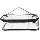 thumbnail image 1 of BRIGHTFUFU Bolsa de mano de mano Bolsa de picnic transparente de picnic Magno de almacenamiento de maquillaje para al aire libre, 1 of 8