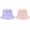 Pink & Purple, variant on Zando 2 Pcs Cotton Kids Sun Hats Wide Brim UV Protection Toddler Sun Hat Summer Beach Toddler Bucket Hat for Boys Girls Outdoor White & Pink 2-7 Years