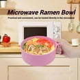 thumbnail image 3 of 2026 New Microwave Safe Ramen Bowl, Ramen Cooker Ramen Bowl Set with Chopsticks with Chopsticks, Lids and Handles, Instant Noodle Cooker Bowl, College Dorm Room Office Apartment Essentials (Pink), 3 of 9