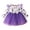 Purple, variant on Mercatoo Girls Halloween Pumpkin Dresses Long Sleeve 𝐑uffle Patchwork Mesh Tulle Dress with Bow Holiday Outfits Clothes