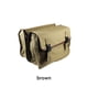 thumbnail image 4 of Advancent Bolsa trasera eléctrica Retro impermeable, equipaje de viaje de lona Universal, alforjas para motocicleta, bolsas laterales para Ciclismo Marrón, 4 of 6