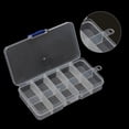 thumbnail image 4 of Jewelry Storage Box Plastic 10 Large Grids Organizer Box Bead Fishing Tackle Container Case with Removable Dividers, 4 of 5