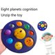 thumbnail image 5 of Juguete De Burbujas De Prensa De Ocho Formas Planetarias Para Niños, Juguetes De Burbujas De Empuje, Juguetes De Mano Para Aliviar El Estrés Y La Ansiedad Serendint FN007962-02, 5 of 6