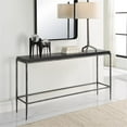 thumbnail image 2 of Uttermost Crescendo Contemporary Metal & Concrete Console Table in Silver/Black, 2 of 7