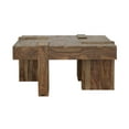 thumbnail image 3 of Samira Square Solid Wood Coffee Table Natural Sheesham, 3 of 13
