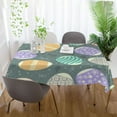 thumbnail image 6 of Easter Eggs Tablecloth Rectangle Colorful Table Cloth Large Square Table Cover for Dining Kitchen Party 60"x60" Decor Gift, 6 of 7