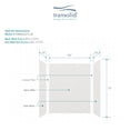 thumbnail image 5 of Transolid EWK603272-39 Expressions 60" W X 32" D X 72" H Three Panel Shower Wall Kit -, 5 of 6
