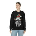 thumbnail image 6 of Social Worker Elf Unisex Sweatshirt, S-2XL Christmas Holidays Xmas Elves, 6 of 9