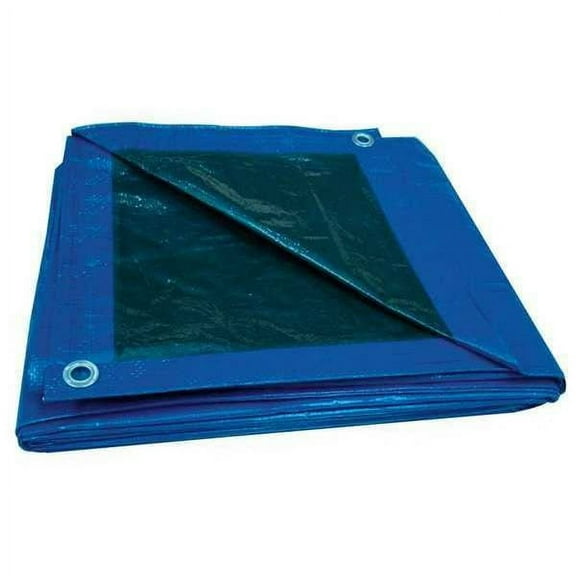 Standard Duty Tarp, 48 ft x 79 ft 4 in, 5.1 Mil, Blue, Polyethylene