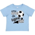 thumbnail image 3 of Inktastic Little Sister and Biggest Fan Soccer Player Girls Baby T-Shirt, 3 of 5