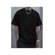 thumbnail image 3 of Camiseta de verano de manga corta para hombre - Estampado "Negroni Please", camiseta informal de mezcla de poliéster negro con gráfico de barman, lavable a máquina, estilo informal de verano | Cuello, 3 of 5
