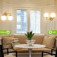 thumbnail image 4 of Bathroom Light Fixtures Gold 2-Light Globe Mordern Vanity Light Fixtures Over Mirror with White Globe Shade, 4 of 7