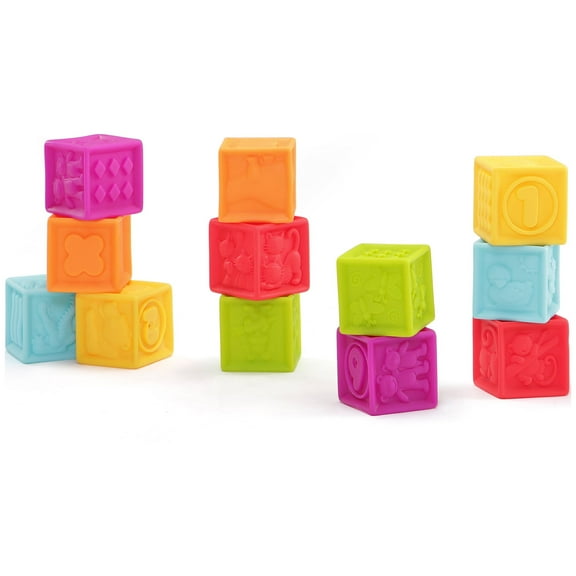 Molto - Play & Sense Funny Blocks, 12 pieces