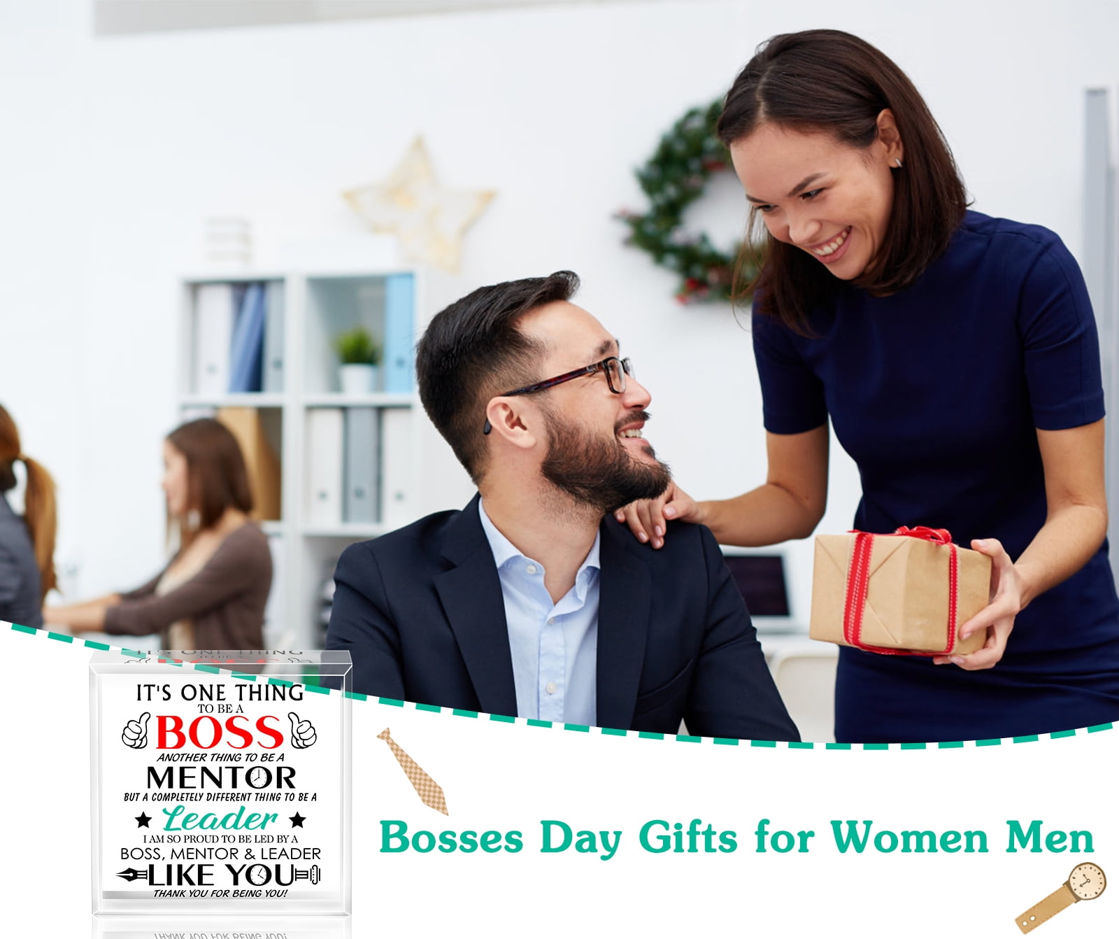 WaaHome Boss Day Gifts for Women Her Keepsakes and Paperweight 4 National  Boss Day Boss Lady Gifts Female Boss Christmas Birthday Gift Going Away Gift  