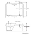 thumbnail image 3 of Caja de conexiones Gratury Caja de plástico impermeable IP67 para proyectos eléctricos Cubierta gris con bisagras Incluye placa de montaje y soporte de pared 370??70??50 mm (14.6"??0.6""??.9""), 3 of 6