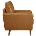 thumbnail image 6 of Modway Valour Tufted Vegan Leather Accent Armchair in Tan, 6 of 9