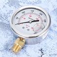 thumbnail image 2 of Indicador De Presión De Combustible Lleno De Líquido Hidráulico De Acero Inoxidable 0-3500 Psi Cateissary VI002817-00, 2 of 6