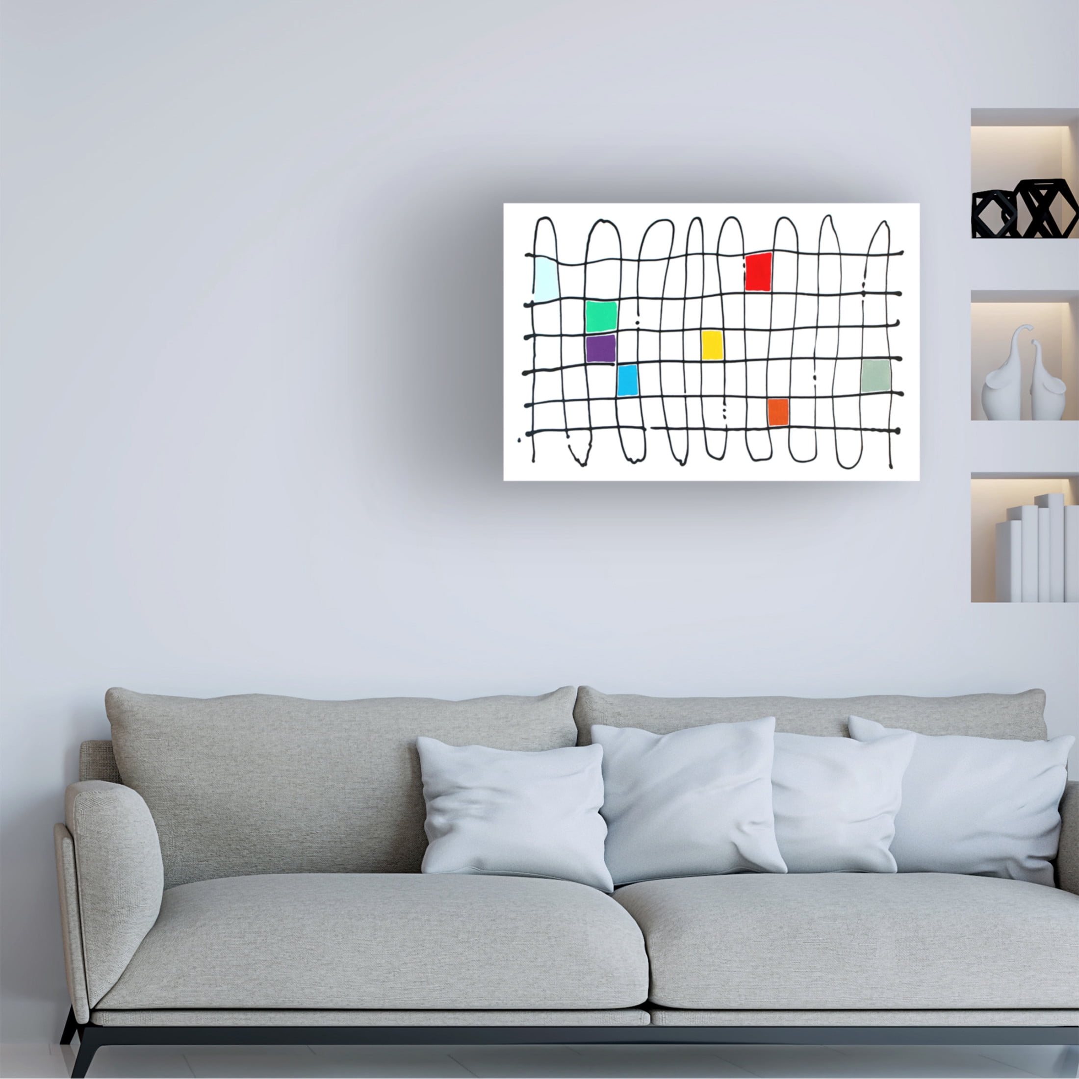 Canvas Wall Art - Sharon Pierce McCullough 'Always Connected' Wall Art for Living Room, Bedroom, or Office Décor by Trademark Fine Art - 32 x 22 Inches