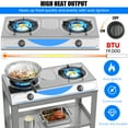 thumbnail image 4 of Propane Gas Stove,2 Burner Propane Burner, with Removable Leg,Auto Ignition Camping Stove,Portable Gas Stove for RV, Apartment, Outdoor, 4 of 7