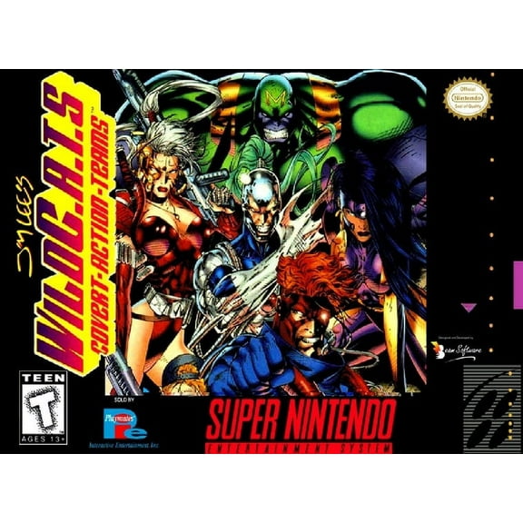 Restored Jim Lee's Wild C.A.T.S: Covert Action Teams (Super Nintendo, 1995) SNES Super Hero Game (Refurbished)