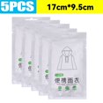 thumbnail image 1 of 10 Pack Disposable Waterproof Rain Poncho for Emergency and Outdoor Transparent, 1 of 6