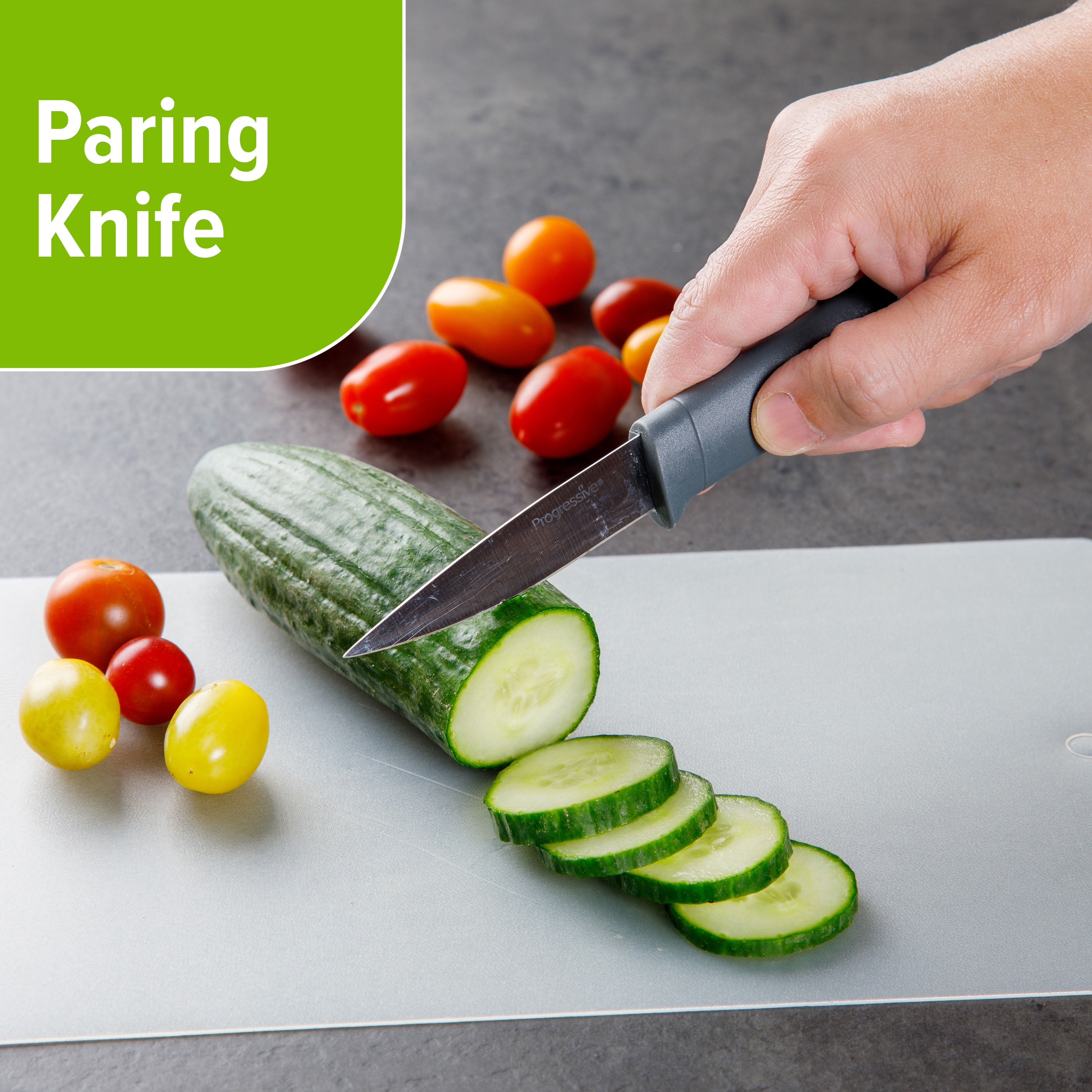 CORE Kitchen Essentials 4-Pc. Knife Set, Tomato, Utility,Paring