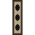 thumbnail image 2 of Concord Global Trading Concord Global Jewel Francis Area Rug Black/Ivory 5'3" Round 6' Round/Square Round, 2 of 5