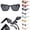 Black, variant on Sunglasses Women Men BWASD Retro Fashion UV Protect Polarized Sun Glasses Unisex Square Frame Lightweight Summer Casual Street Shot Travel Vacation Beach (Brown)