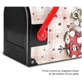 thumbnail image 6 of Happy Valentine''s Day Cat Mailbox Cover Standard Size Red Pink Love Heart Buffalo Plaid Magnetic Mailbox Covers Garden Yard Post Wraps Letter Box Cover Decorations 21" L x 18" W, 6 of 6