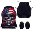 thumbnail image 4 of Whosucclay Skull American Flag Print Gaming Chair Covers, with Armrest Cover Computer Chairs Slipcovers Stretchable Elastic Machine Washable Gaming Chair Seat Cover with Zipper, 4 of 8