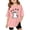 Pink, variant on Girls Casual Graphic Print Tee Loose Fit Short Sleeve Crewneck Top For Toddler Youth Comfortable Everyday Wear Tween Kids Summer Soft Comfy Cute Teen Basic Tees