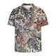 thumbnail image 2 of Camisetas de Manga Corta de los Hombres Casual Gradiente Solapa Botón Arriba Camiseta, Top Ligero para el Hogar, Uso Diario Y Cómodo, 2 of 5
