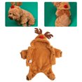 thumbnail image 4 of Sudadera Con Capucha Para Perro De Reno, Cierre De Botón, Dise?o De Mono De 4 Mangas, Disfraz De Navidad Para Perro, Cálido, Interesante Para Gatos Para Fiestas De Disfraces, 4 of 8