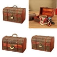 thumbnail image 2 of SDFGTstore European Carved Wood Jewelry Box with Lock Antique Display Chest Storage Case, 2 of 9