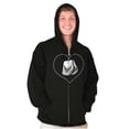 thumbnail image 5 of US Air Force Mom Dog Tags Cute USAF Zip Up Hoodie Men's Women's Brisco Brands S, 5 of 6