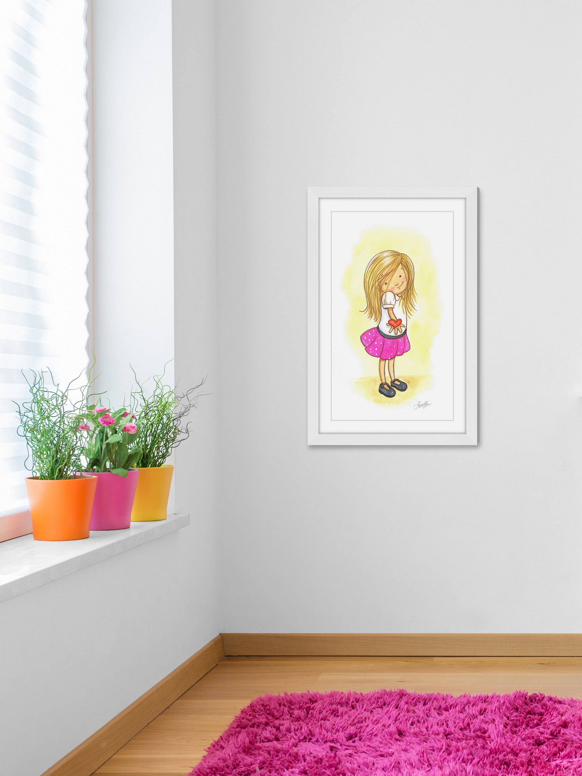 "My Heart" Framed Painting Print