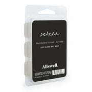 Allswell 6 Cube Wax Melts, Serene (Palo Santo + Sage + Incense), 2.5 oz