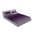 thumbnail image 2 of Ambesonne Ombre Fitted Sheet & Pillow Sham Set, Hollywood Glam Theme Art, King, Purple, 2 of 2