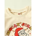 thumbnail image 5 of Gzhioc Christmas Toddler Baby Rompers Letters Santa Print Casual Long Sleeve Jumpsuit for Newborn Infant Girl Boy,0-24 Months, 5 of 9