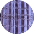 thumbnail image 1 of Ahgly Company Indoor Round Oriental Blue Industrial Area Rugs, 3' Round, 1 of 4