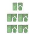 thumbnail image 2 of Ruiboury 3piece Non-Slip Bathroom Mat Set Easy To Clean Comfortable And Eco-friendly Non-Slip Chenille Bath Rug Polyester PJ210611-B003 5Set, 2 of 6