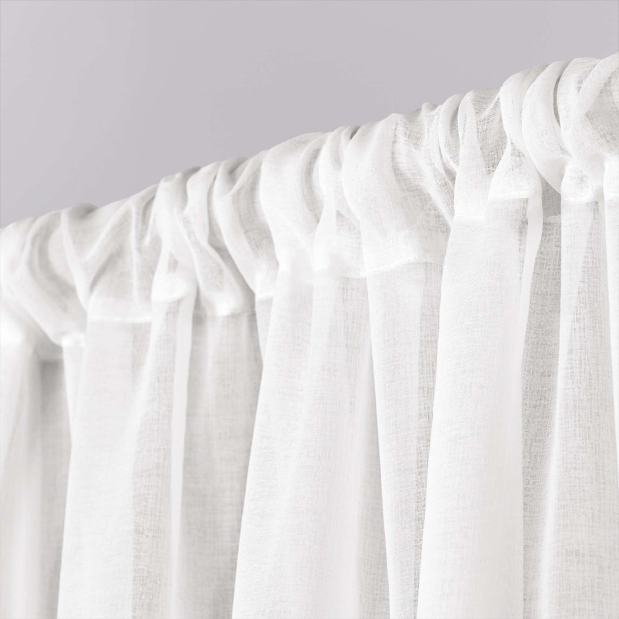 Exclusive Home Tassels Embellished Sheer Rod Pocket Curtain Panel Pair, 54"x108", Black Pearl