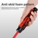 thumbnail image 5 of Fiudx Comba con Peso Ajustable, Sistema de Rotación Rápida, Longitud Ajustable, Agarre Ergonómico, Entrenamiento Cardiovascular y de Velocidad, Mma, Boxeo, Gris/Rojo, Mango de 15,5 Cm, Cuerda de 118, 5 of 6