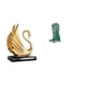 thumbnail image 1 of Figura De Cisne, Escultura De Arte Moderno Y Estatua Moai De Cabeza De Isla De Pascua, Retrato Antiguo De Resina, Decoración Para Sala De Estar, Dormitorio Y Armario., 1 of 8