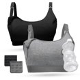 thumbnail image 1 of Sujetador Momcozy Pumping Bra, manos libres, 2 unidades, algodón, 1 of 6
