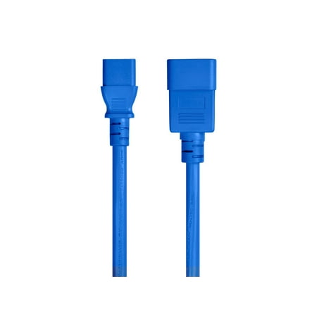 UPC: 0889028088265 | Monoprice Power Cable / Cord – 3 Feet – Blue | 14AWG for PDU 15A (IEC 60320 C13 to IEC 60320 C20)